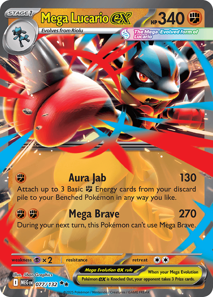 Mega Lucario ex — Mega Evolution