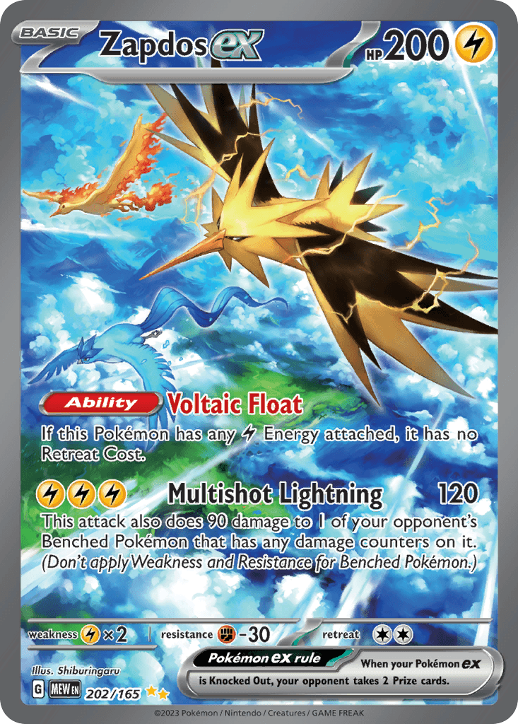 Zapdos ex — Scarlet & Violet 151