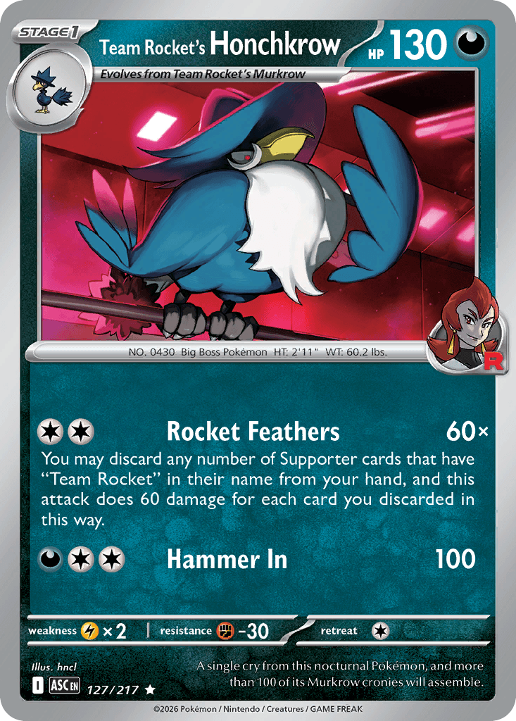 Team Rocket's Honchkrow — Ascended Heroes