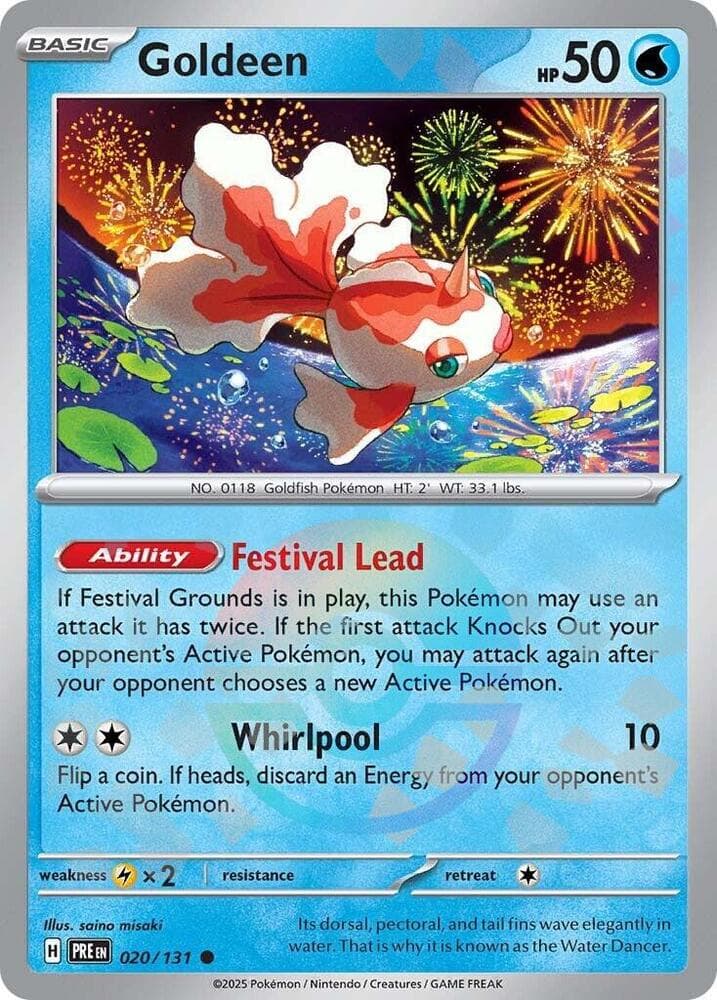 Goldeen Master Ball Holo — Pokemon Card 151 (JP)